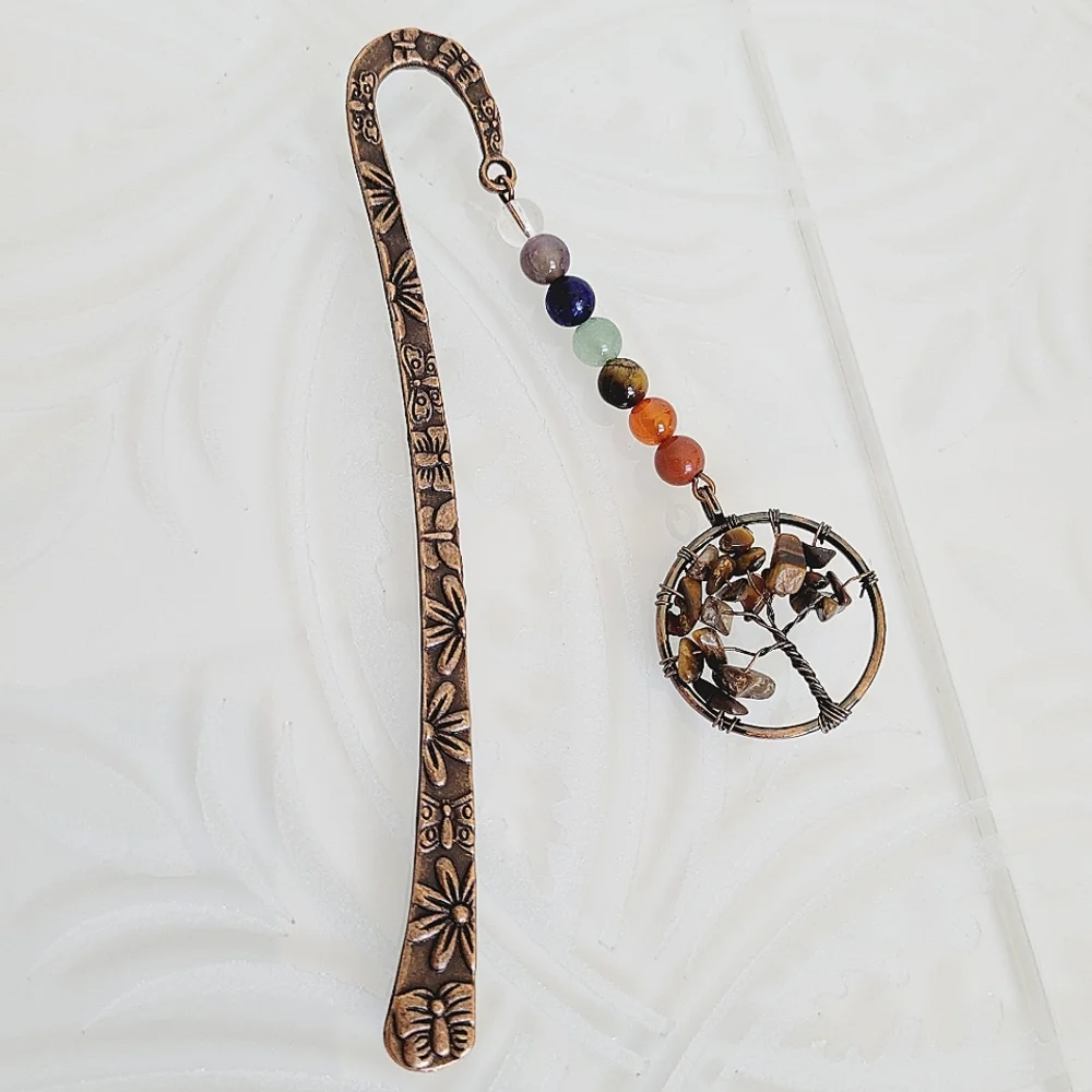 Tigers Eye Genuine Gemstone Bookmark *NWT* - Picture 1 of 8